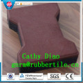 Best Seller Playground Rubber Tile, Dog-Bone Rubber Tile, Rubber Stable Tiles Wearing-Resistant Rubber Tile